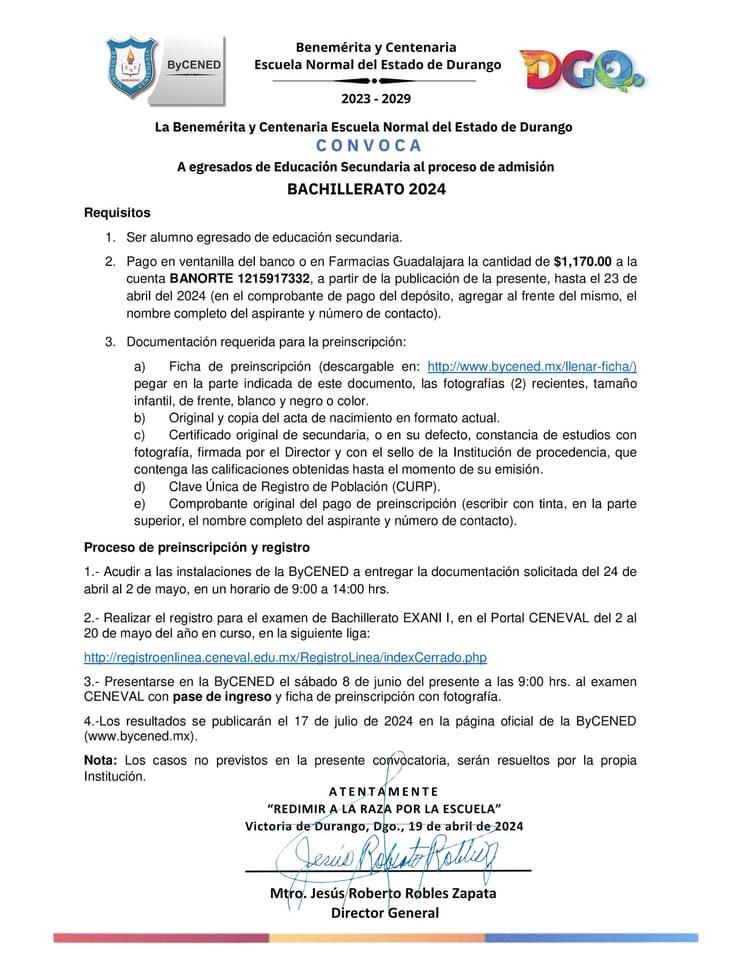 convocatoria