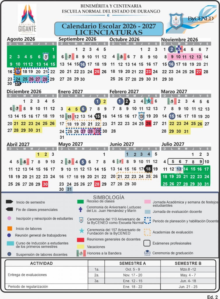 calendario 2026-2027 Baizened LIC